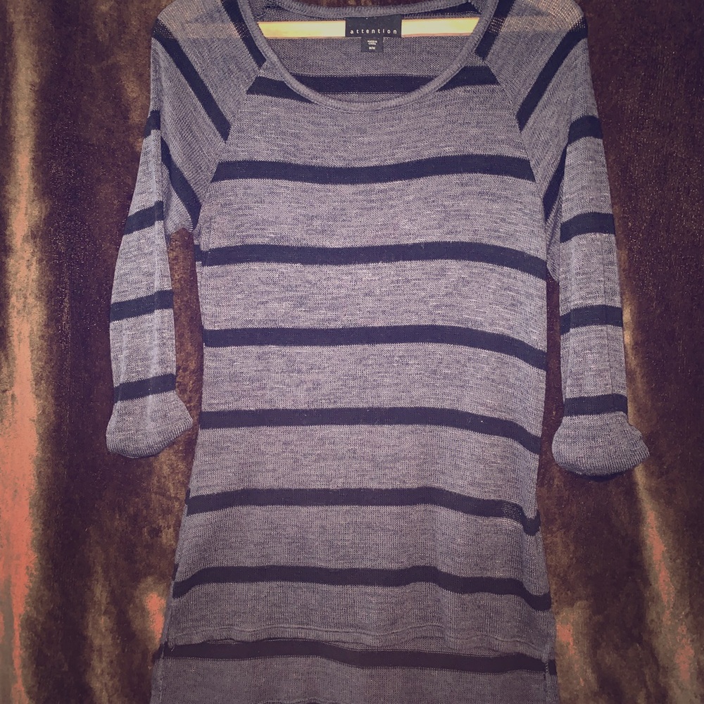 Navy striped tunic